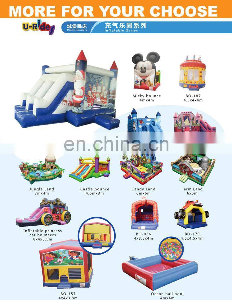 Colorful Inflatable bounce jump castle inflatable bounce castle inflatable jumper with slide for kids