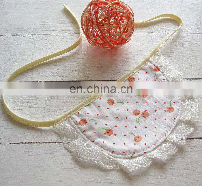 Cartoon animal print cotton baby bib soft eco-friendly baby apron custom made baby pinny