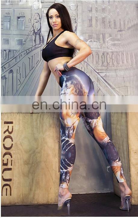 Whoesale Printed Yoga Fitness Pants Capri Sexy Leggings For Women