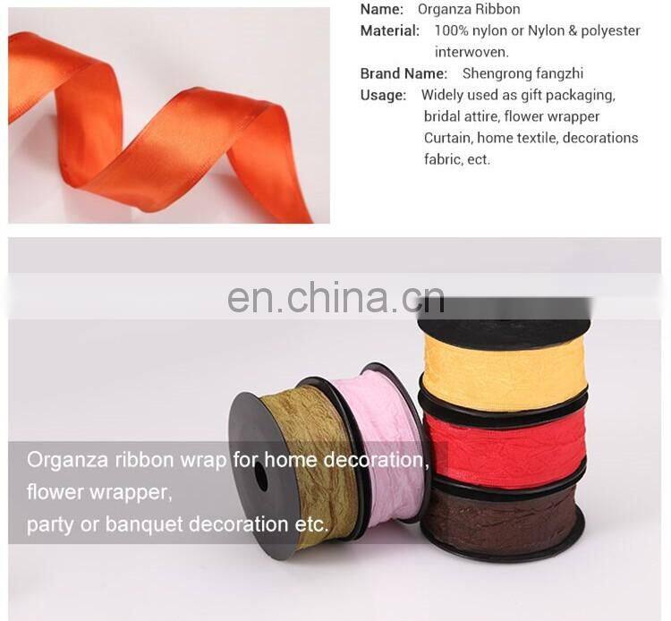 2015 Best Selling Organza Decorative Polypropylene Ribbon