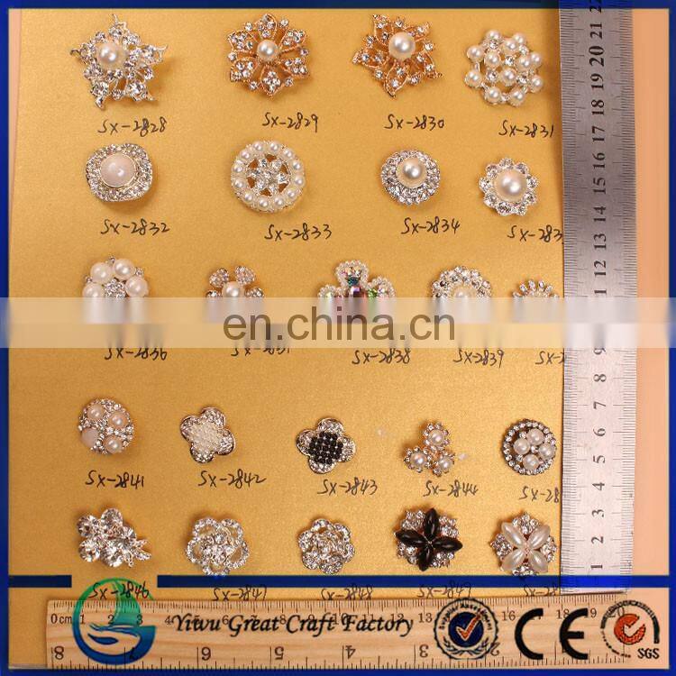 custom garment metal coat fashion vintage rhinestone buttons wholesale