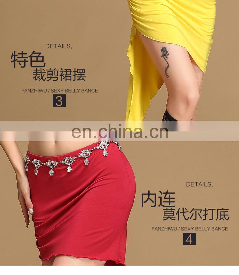 Q-6060 Modal new design japan belly dance skirt