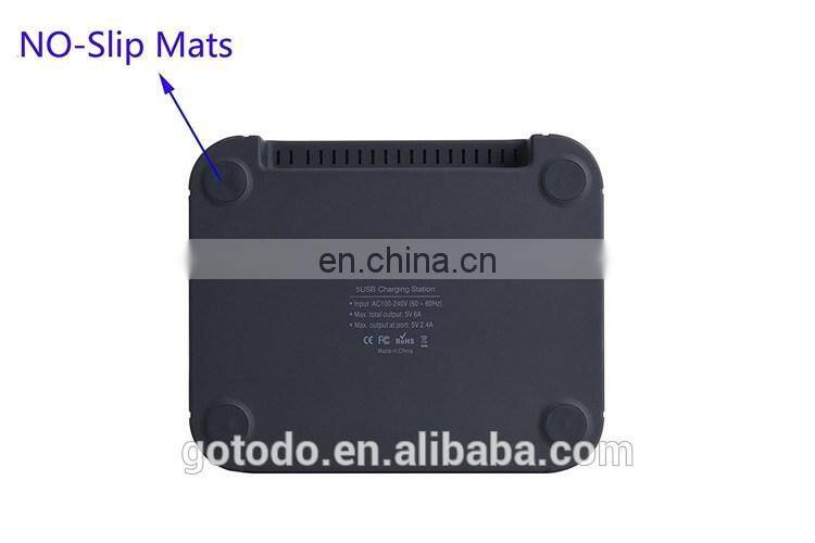 Amazon universal multi port 5 port mobile phone USB charging station