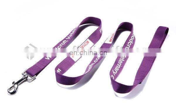 Newest hot selling pet dog leashes with comfortale touch nylon lanyards