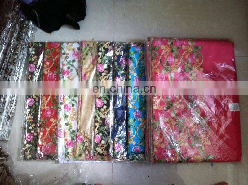 flower embroider scarf 1700*70cm lady's scarf woman shawl