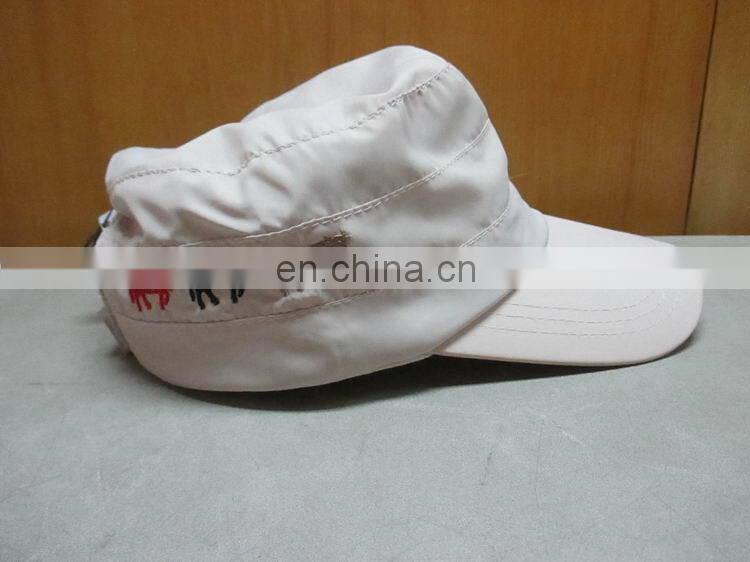 beige color army cap in polyester fabric with coolmax linning