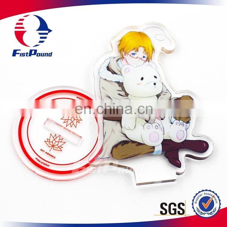 New material acrylic comic anime character decoration with pedestal