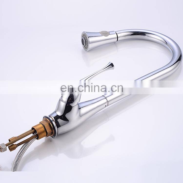 China made flexible pull out kitchen mixer / kitchen faucet/sink mixer