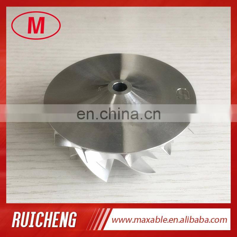 RHF55 52.60/65.00mm 7+7 blades Turbocharger Billet/milling/aluminum 2618 compressor wheel for VF30/VF34 Upgrade