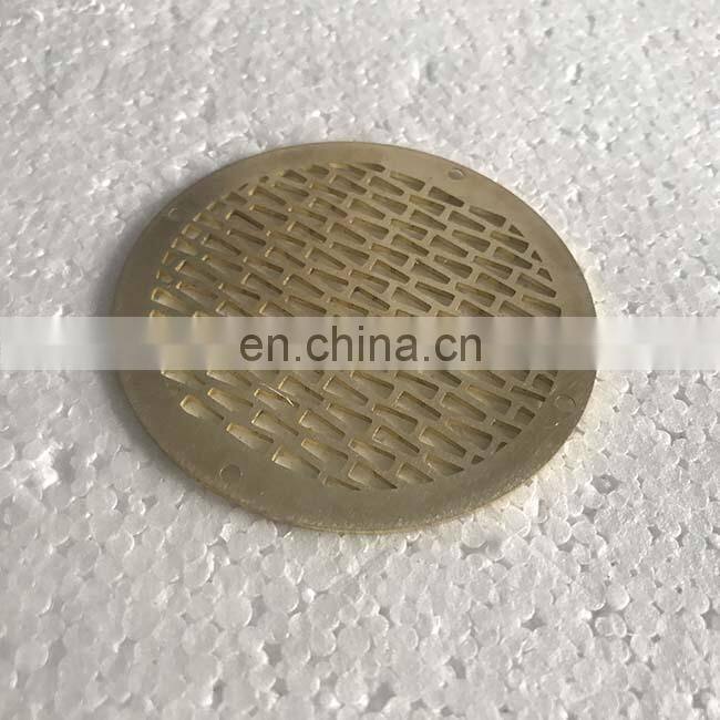 factory customized laser cutting drilling parts for brass parts