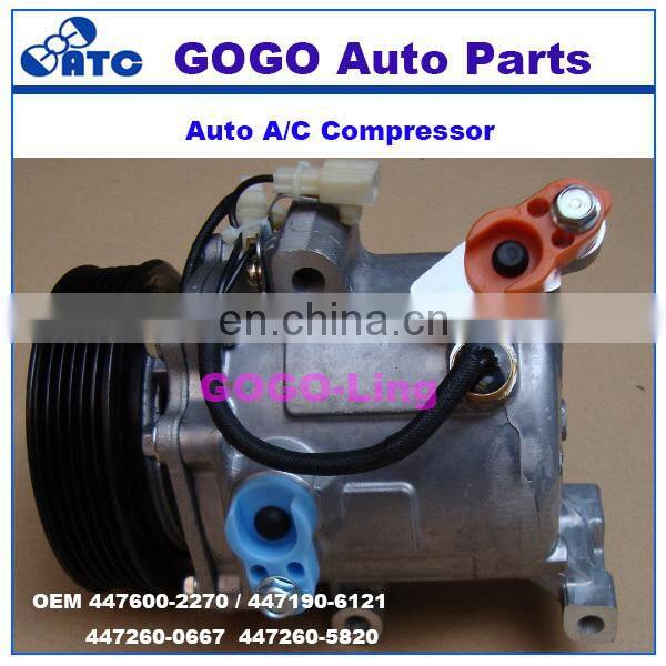 High Quality SV07C Air Conditioning Compressor for Toy ota Terios/Rush OEM 447600-2270 / 447190-6121 447260-0667 447260-5820