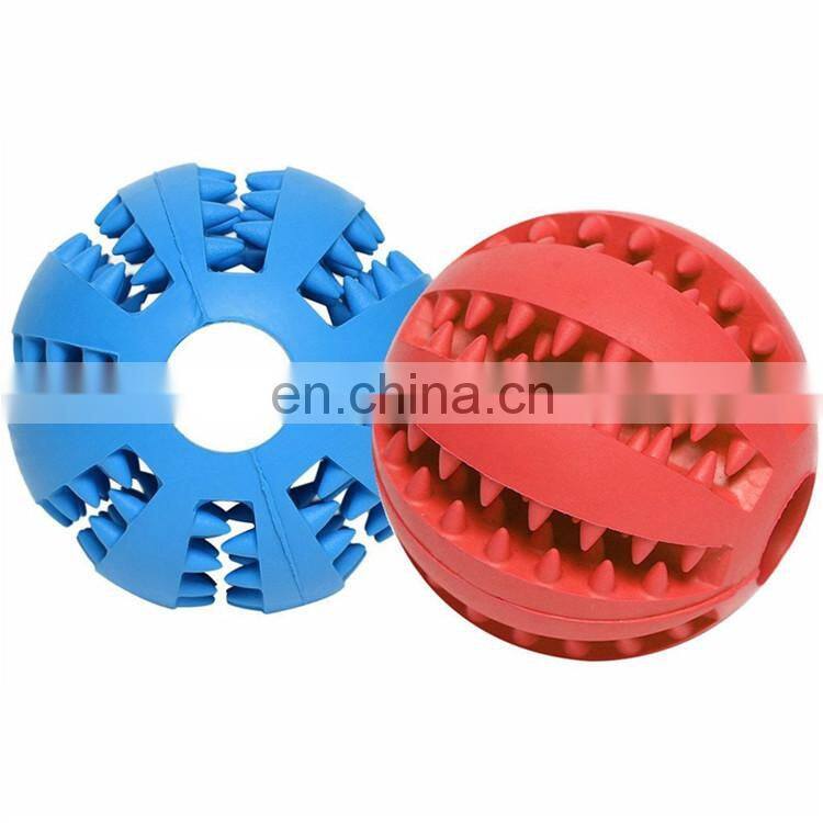 Bite Resistant pet ball toy cleaning interactive food treat dispensing dog toys