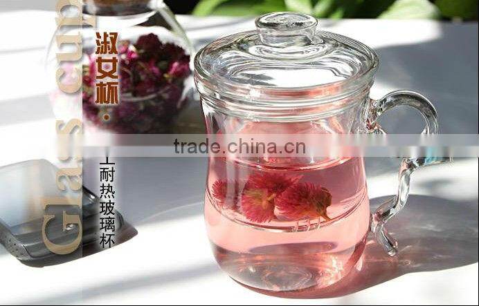 Chinese Glass Teapot Tea Cup 350ml,Heat Resist