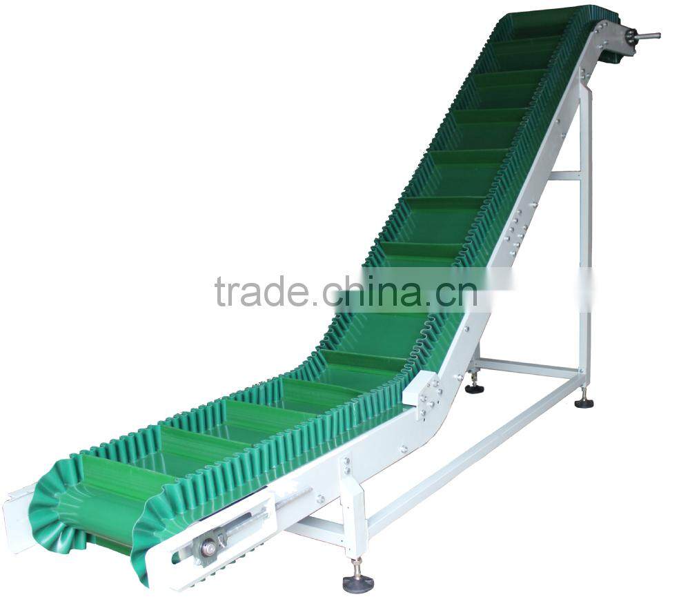 China factory vertical flat belt conveyor price in packaging line