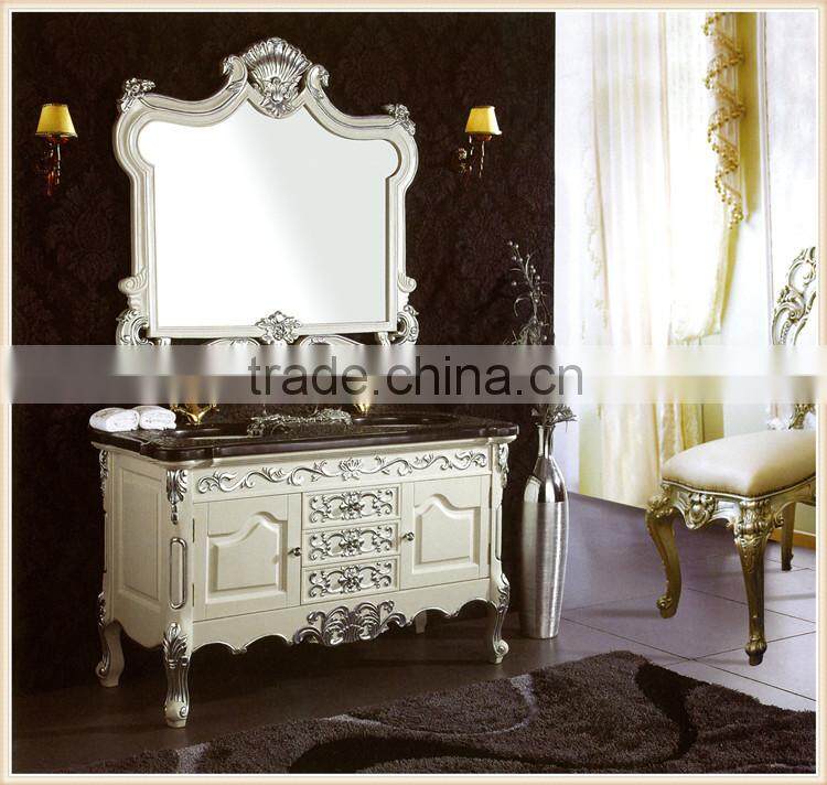 Black color Antique bathroom mirror luxury bathroom furniture