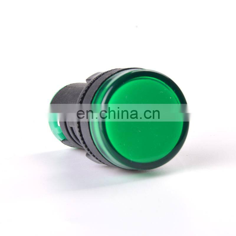 22mm Panel Mount LED Power Electronic Indicator Pilot Signal Light Lamp 12V 24V 110V 220V 380V LED Indicator Signal Light