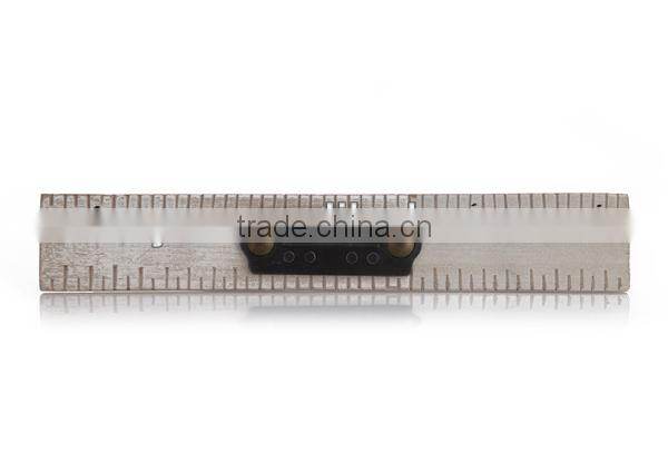 White wash finishing wood shelf talker / data strip / shelf strip