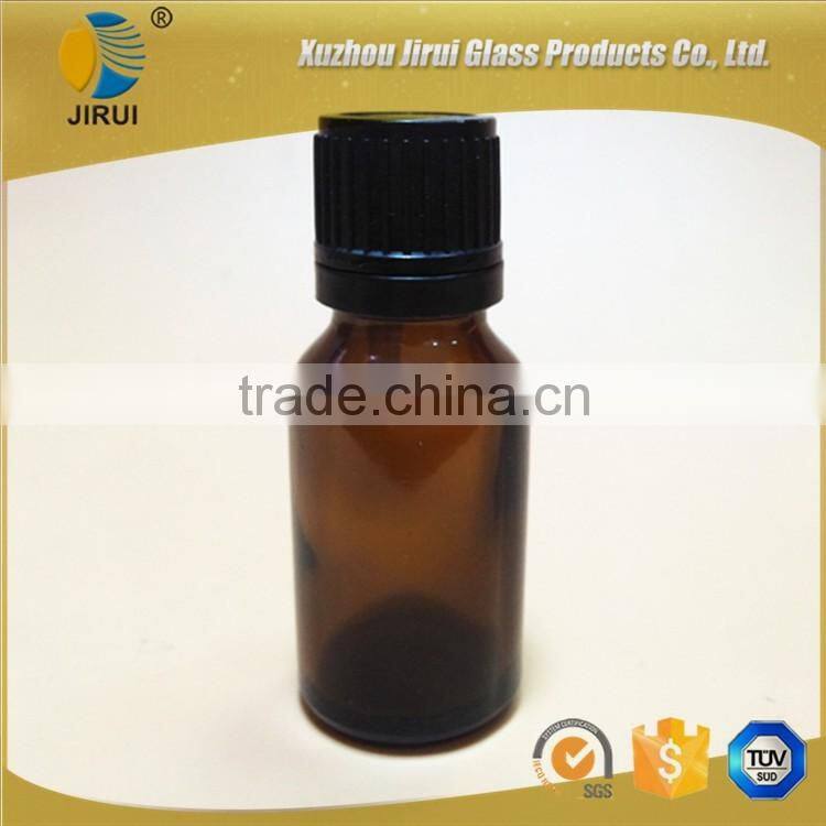 10ml amber essential oil glass bottle with tamper evidet cap