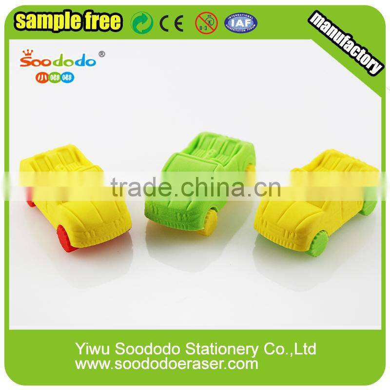 Wholesaler High Quality 3D Car Shape Rubber Eraser