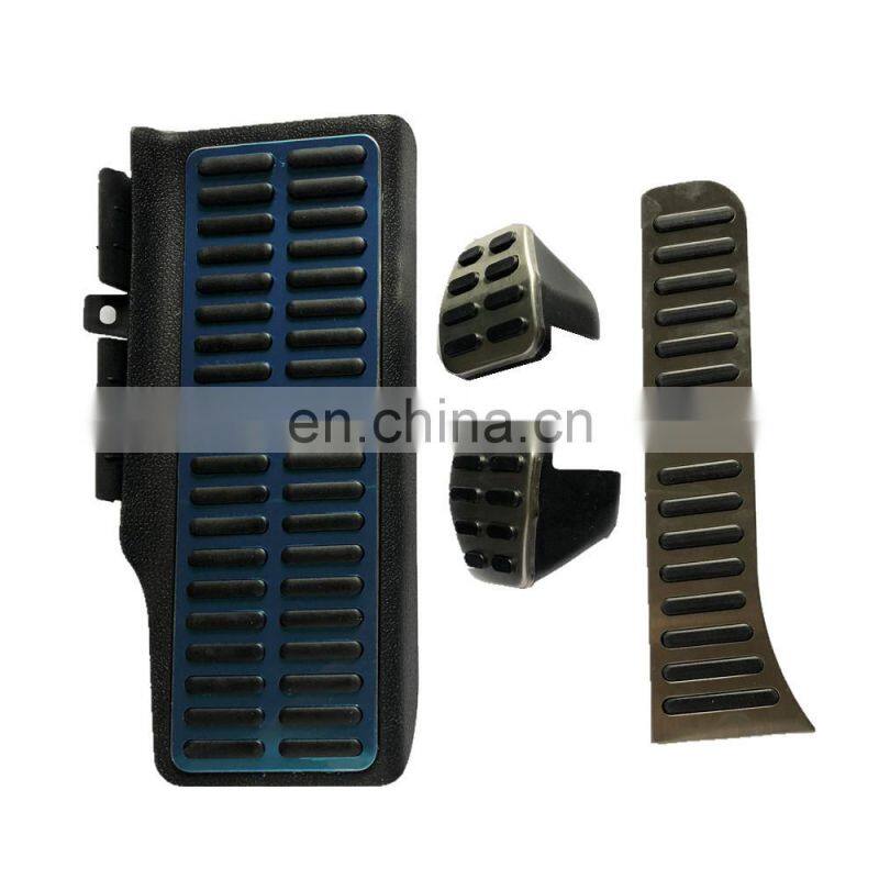 Non-drill Auto Stainless Steel Accelerator Car Pedal Rubber Brake Pad Brake Pedal Covers For Skoda
