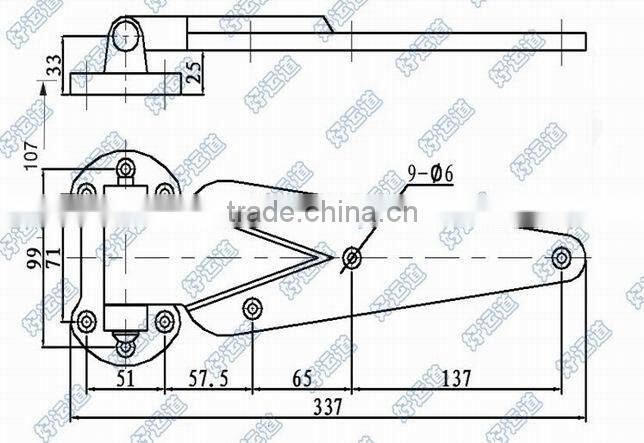09104 Stainless steel refrigerator cabinet door hinge