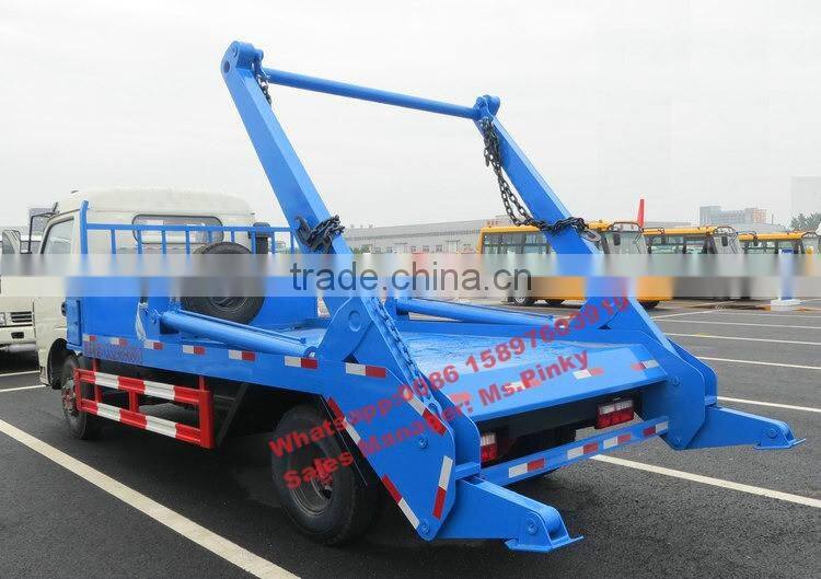 New 140HP Swing Arm Container Garbage Truck 6Tons Hook Lifting Garbage Collect Garbage Vehicle Whatsapp 0086 15897603919