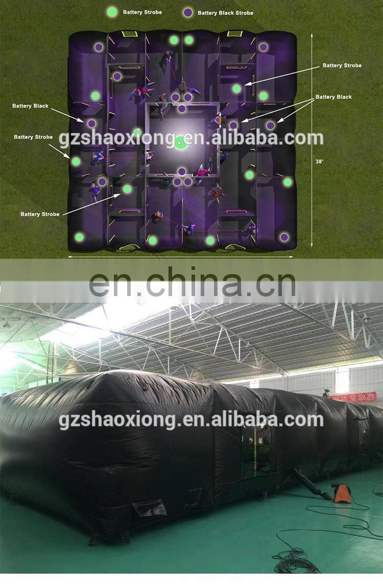 Commercial Interactive Inflatable Maze Inflatable Laser Tag Arena Obstacle Course For Sale