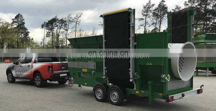 Customized rotary drum trommel screen topsoil screener with best price and service