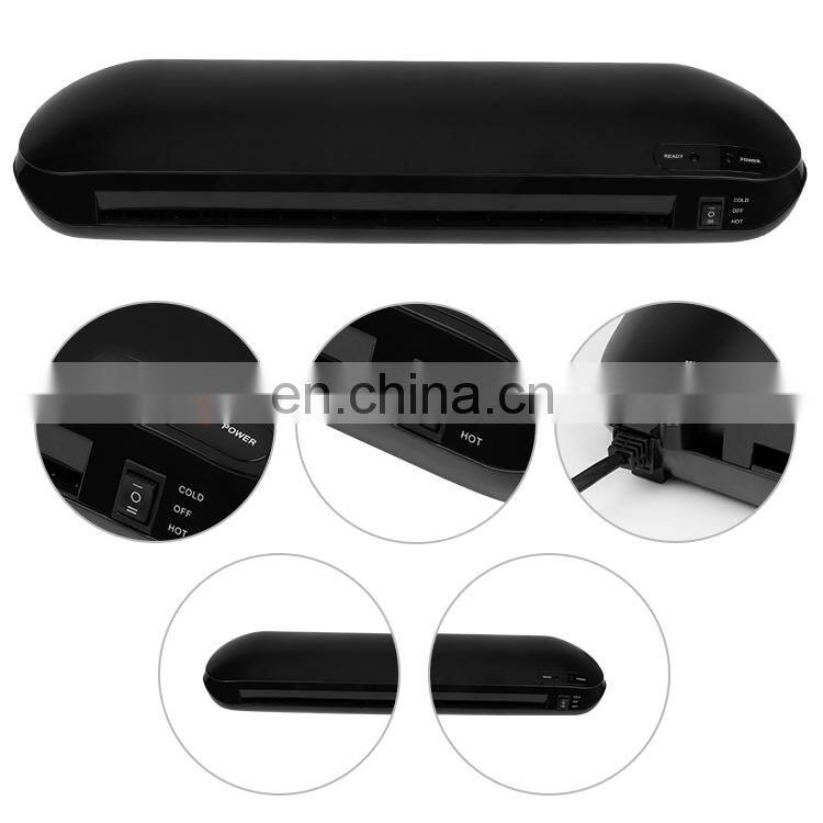 Alta calidad pequena oficina electrica de calefaccion rapida plana de plastico A3 laminador frio y caliente