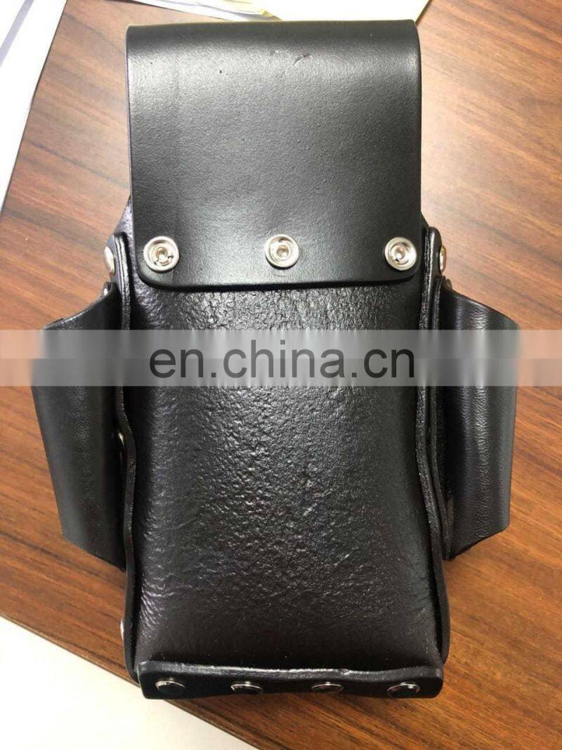 Brown Electrician Tool Bag Silver Green RISING STAR Leather Electrician Tool Pouch Bag