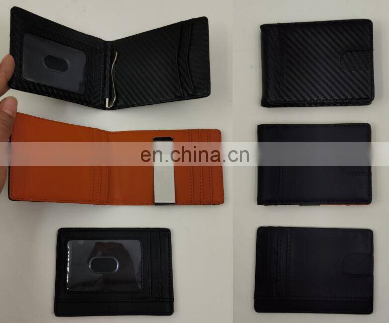 2021 Hot Selling Minimalist Slim Rfid Genuine Leather Wallet Genuine