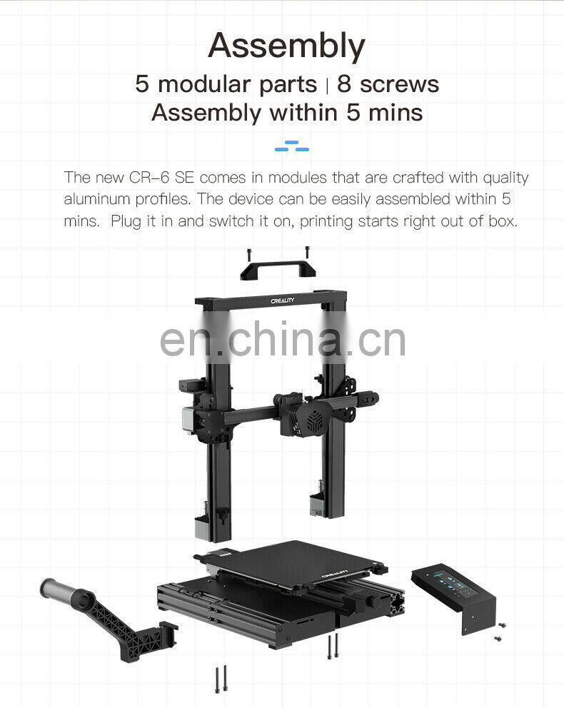 CR-6 SE 3d printer 235*235*250mm with silence leveling-free 3d printing machine CR6 SE