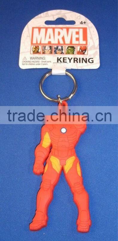 Marvel iron man soft touch pvc keychain avenger MG-68029