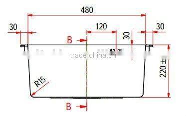Topmount Single Bowl Kitchen Sink-RTS 100a