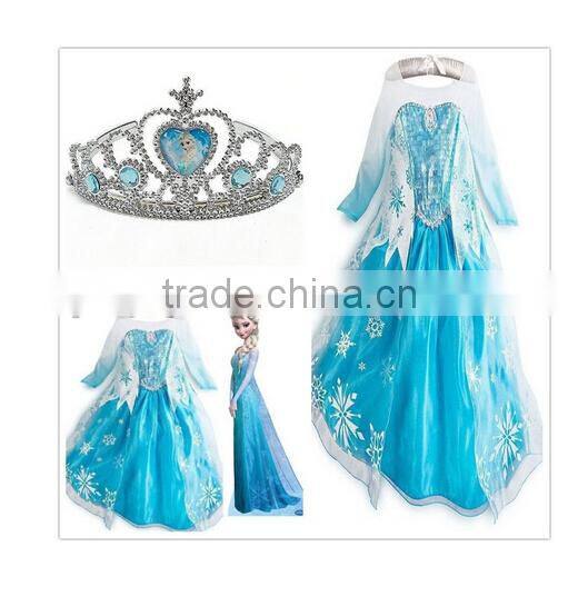 Instyles fashion Cheap wholesale cheap M60725A hot selling frozen elsa dress wholesale outlet outlet