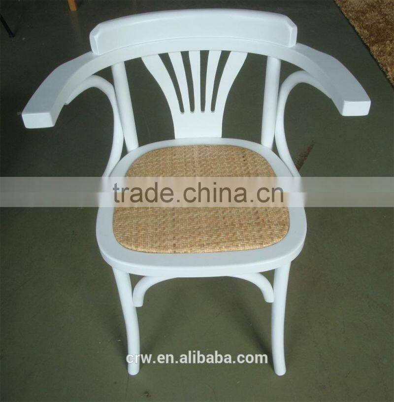 RCH-1522 High Quality Dining Furniture White Windsor Armchair