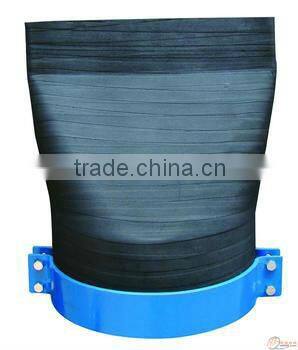 Clamp type rubber duckbill check valve