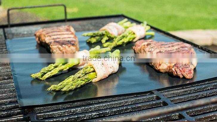 Lifetime Guarantee - Set Of 2 Heavy Duty, Non-Stick Grilling Mats - 16 x 13 Inch - Use on Gas, Charcoal, Electric BBQ Grills