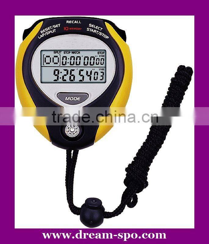 Professional alarm large LCD digital 0.01 seconds industrial stopwatch timer
