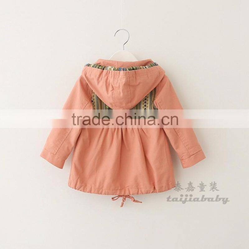 2016 new design fashion children girls coat three colors cotton winter coat kids overcoat