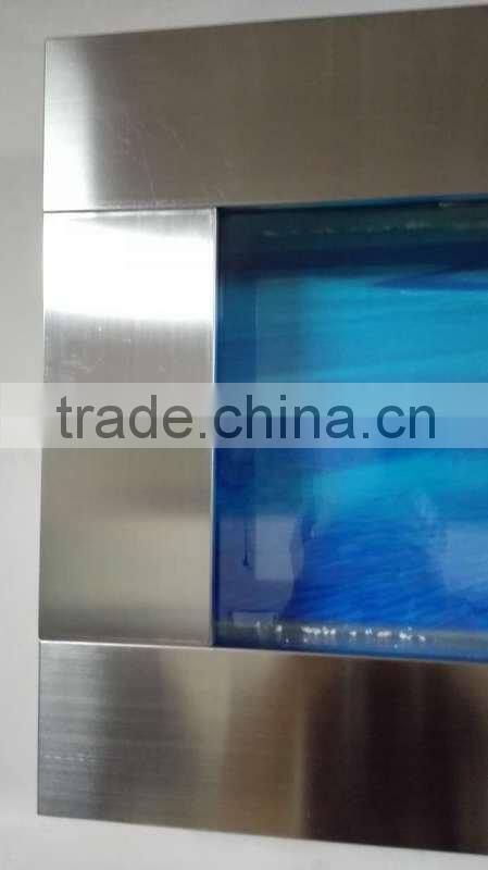 Stainless Steel Wall Mounted Aquariums - Standard Contemporary Wall Aquarium