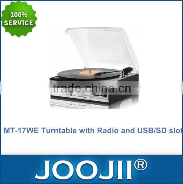 Turntable & Cassette Player & Radio Player With USB/SD Encoding, Hot Selling Record Turntable Player