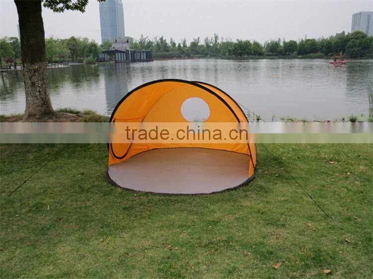 Curved Design 3- 4 People Beach Shade Tents Wind Proof Pop Open Beach Ttent Pop Up