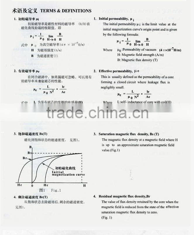 PC40 EI33/29/13-Z magnetic core/ EI33 high frequency transformer ferrite core PC40