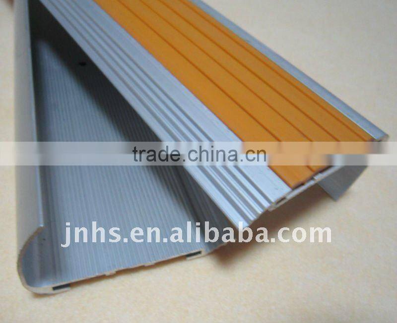 Decorative laminate stair nose Aluminum step edging strip floor strip acrylic stair step tile anti-slip stair nosing profile