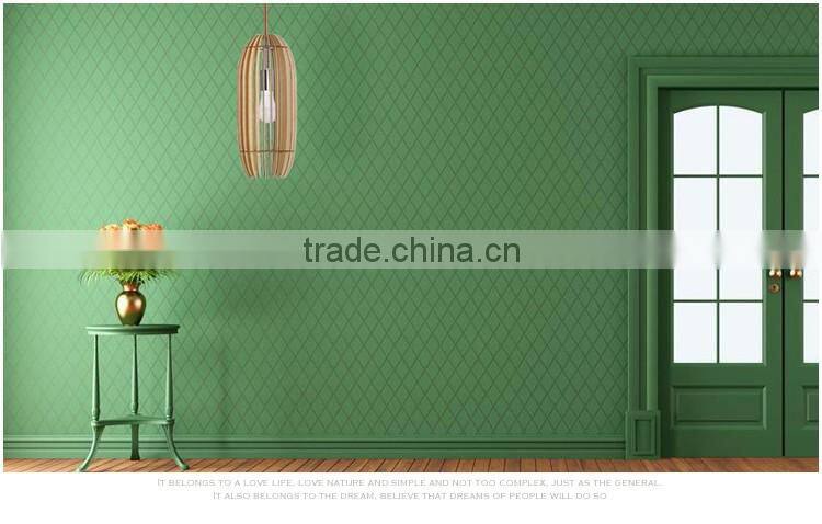 High quality and fast delivery furniture light supplier basewood wooden ceiling pendant lamp JK-8005B-18 LED pendant Light