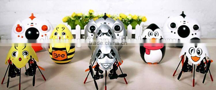New model 4ch 6 axis rc Quadcopter 7.9 cm Cute Cartoon flying egg toy