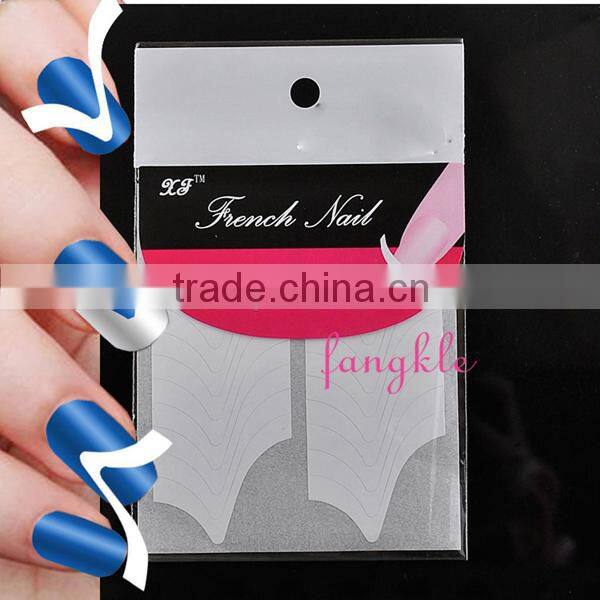 Various deisgns french tips sticker / nail art french sticker /tips guide nail sticker