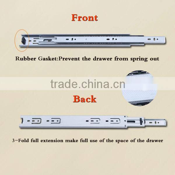 Professional 4510 three-fold jieyang drawer slide