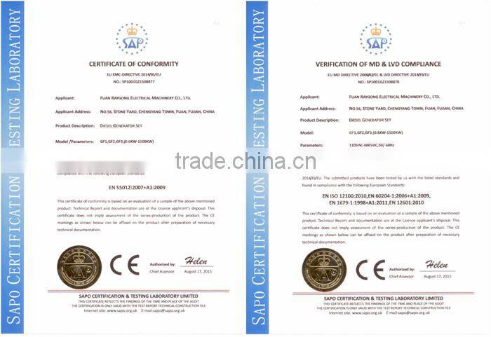 10 kw home use diesel generator set Yangdong engine YD480G